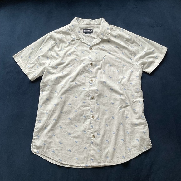 Trunks Surf & Swim Co. Other - Trunks Dolphin Print‎ Button Down Shirt